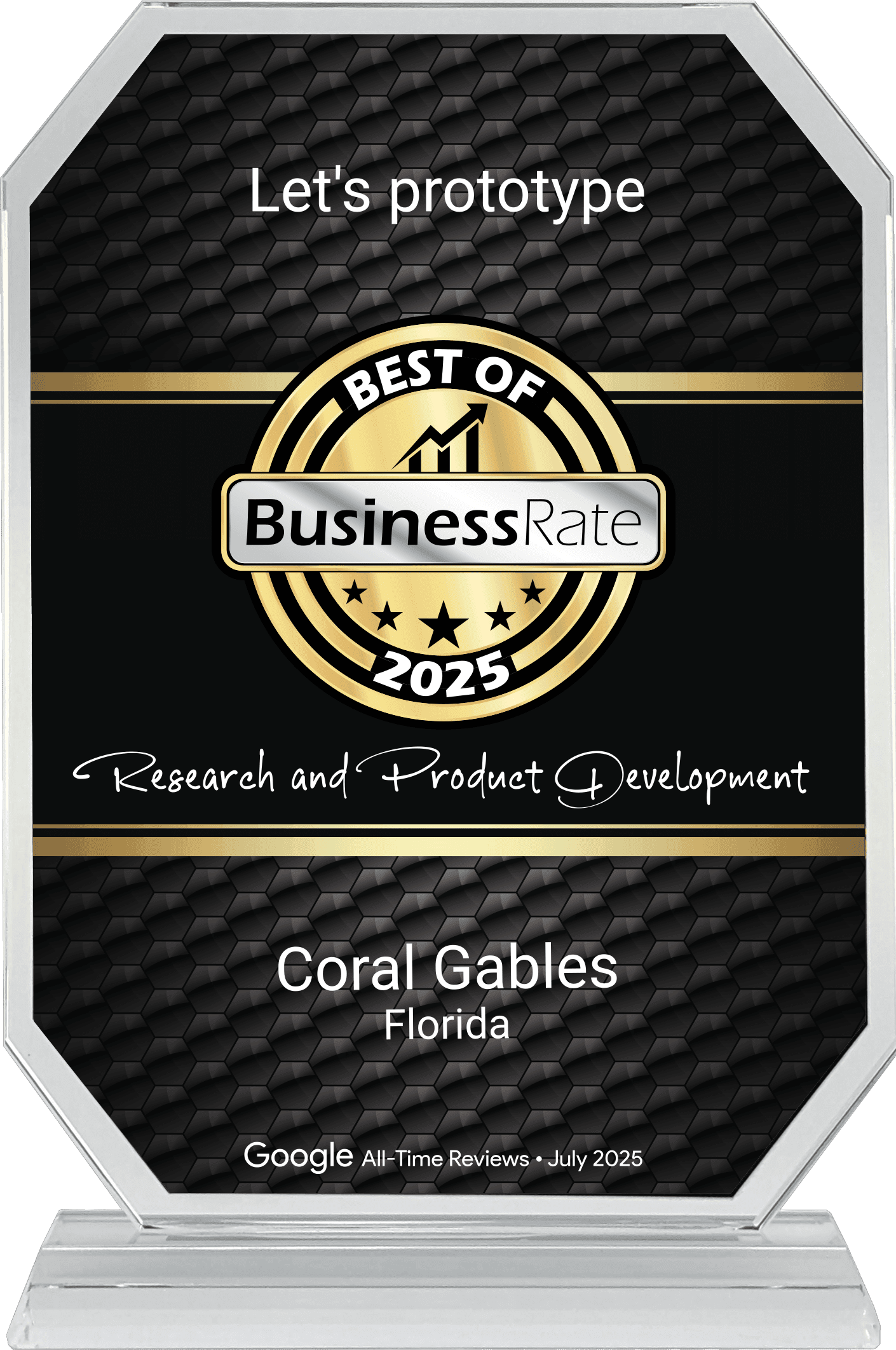 Premio mejor empresa de prototipos de Miami